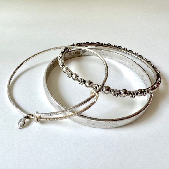 Bracelet Trio, Alex & Ani, 3 bangles - Picture 5 of 13
